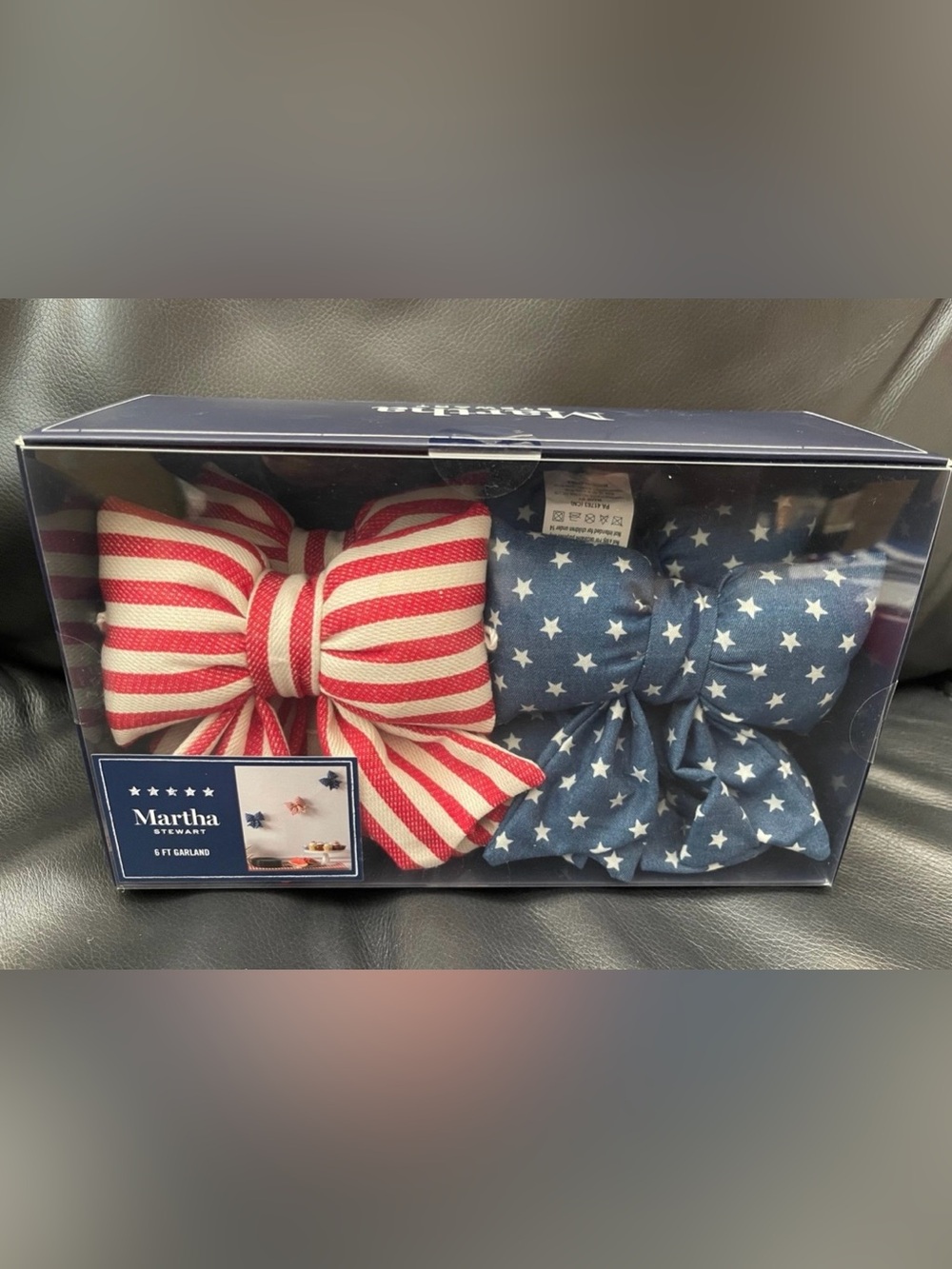 Martha Stewart Patriotic Garland Bows - Patriotic Bows Garland